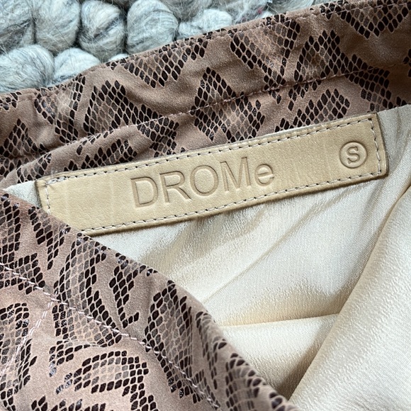 DROMe animal print sueded leather dress - Picture 9 of 14